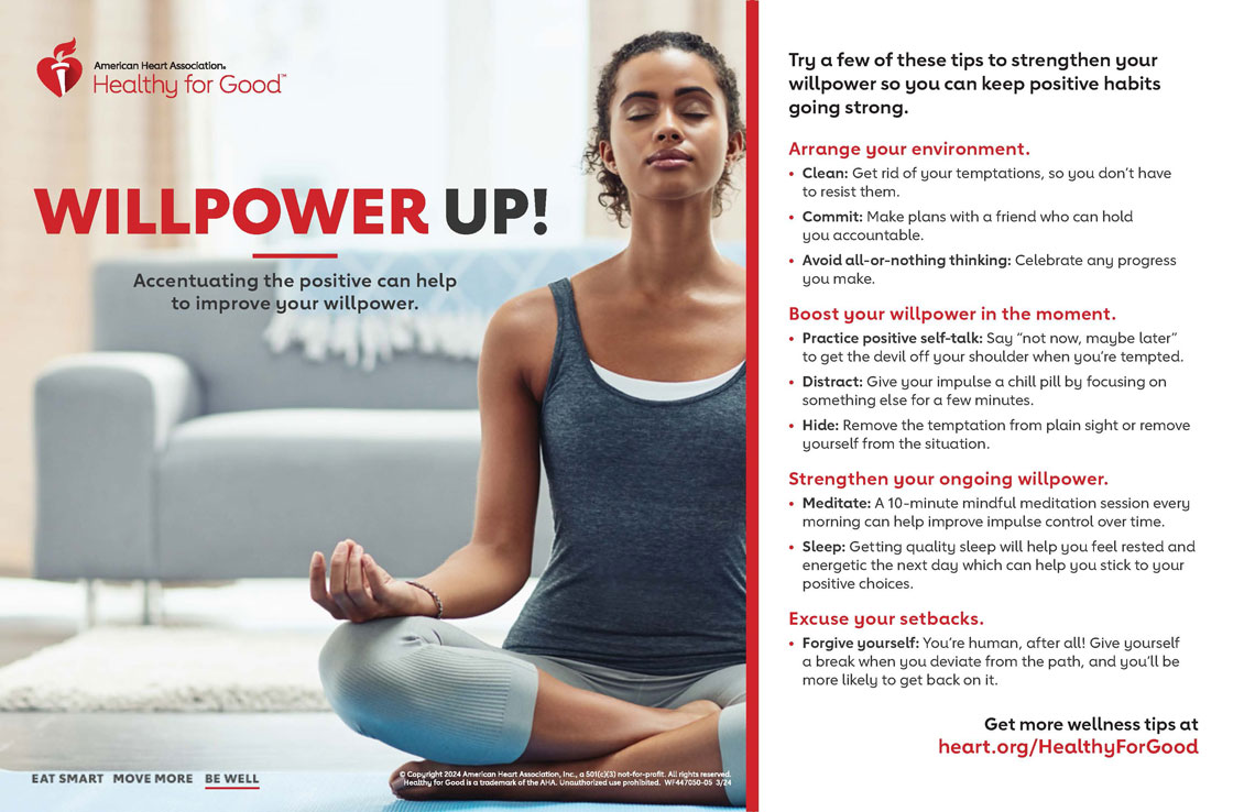 How to Boost Willpower Infographic