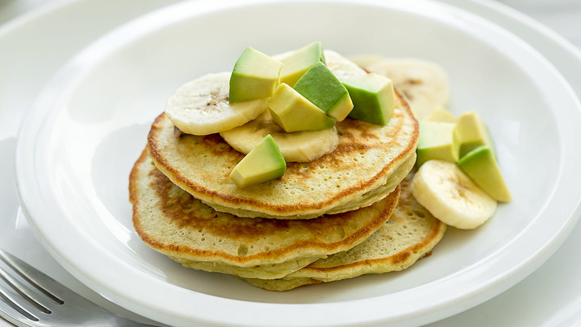 Oat Banana Pancakes With Raspberries Recipe