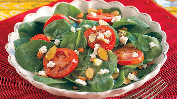 Spinach Salad with Orange Vinaigrette-image