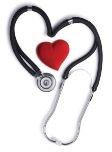 Stethoscope with small plush heart