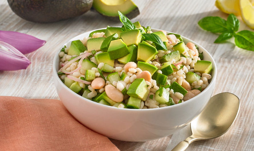 Avocado, Barley and Bean Salad