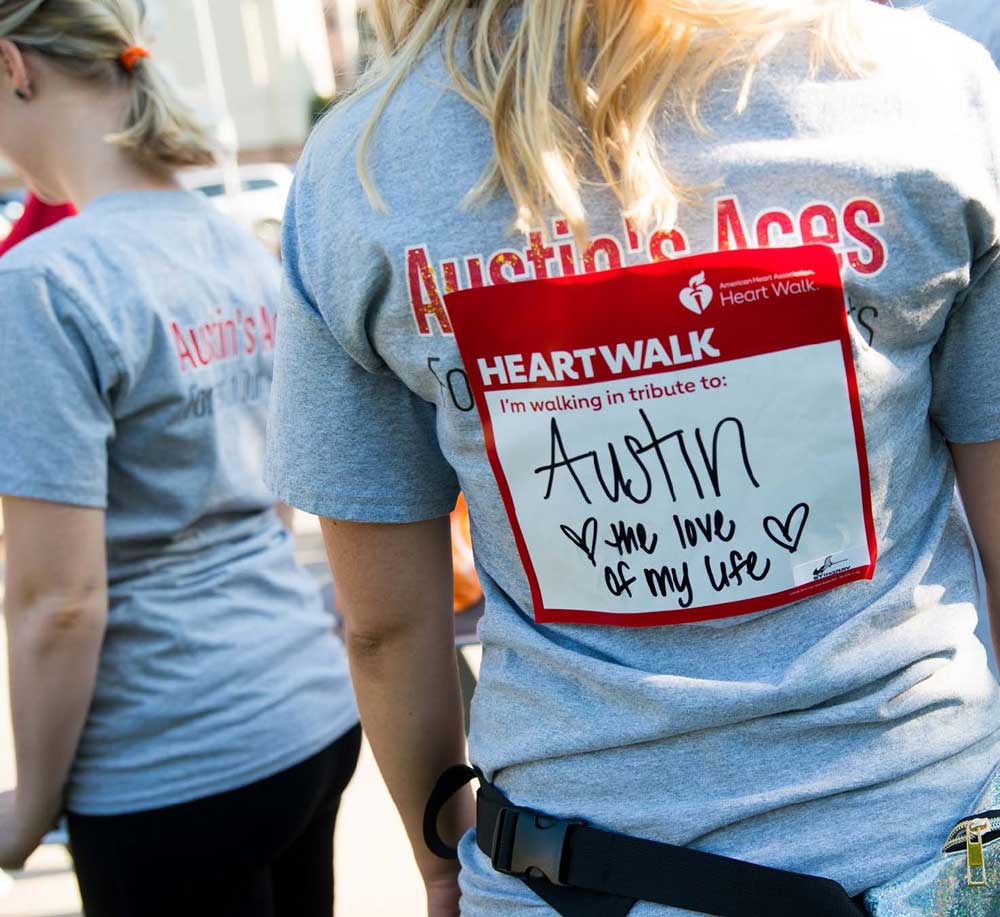 Heart Walk Tribute Sticker