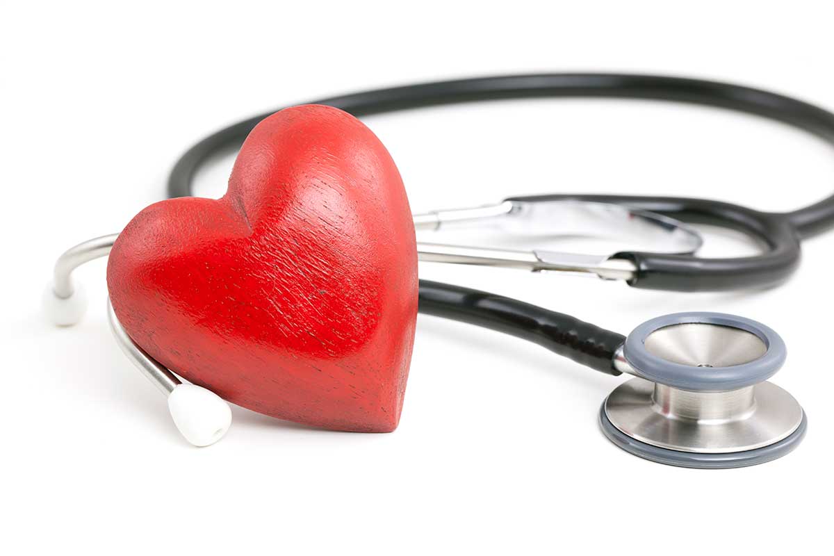 stethoscope and decorative heart