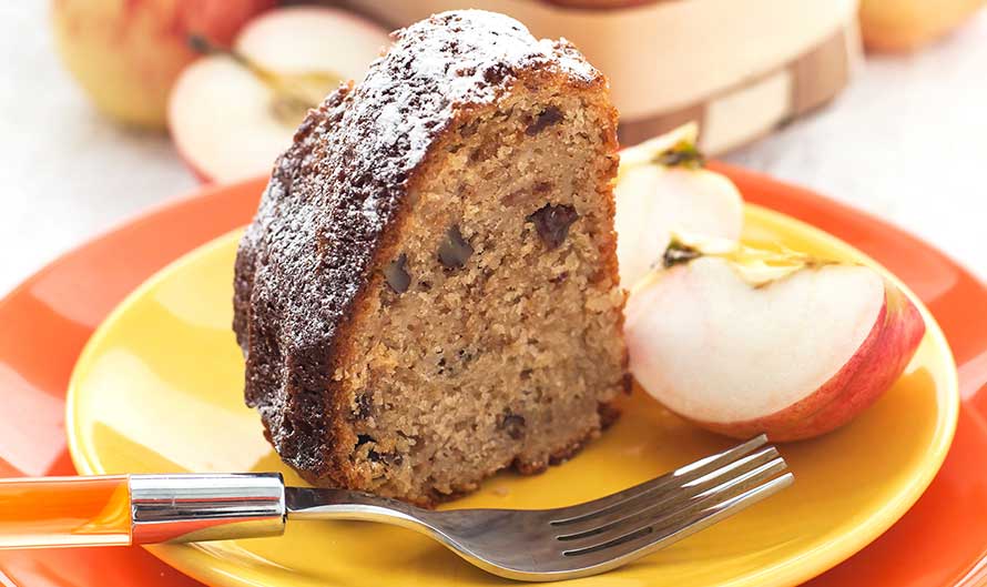Apple Walnut Cake with Cinnamon Glaze - Life, Love, and Good Food