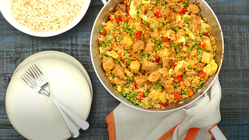 Sweet and Sour Pork Fried Rice recipe