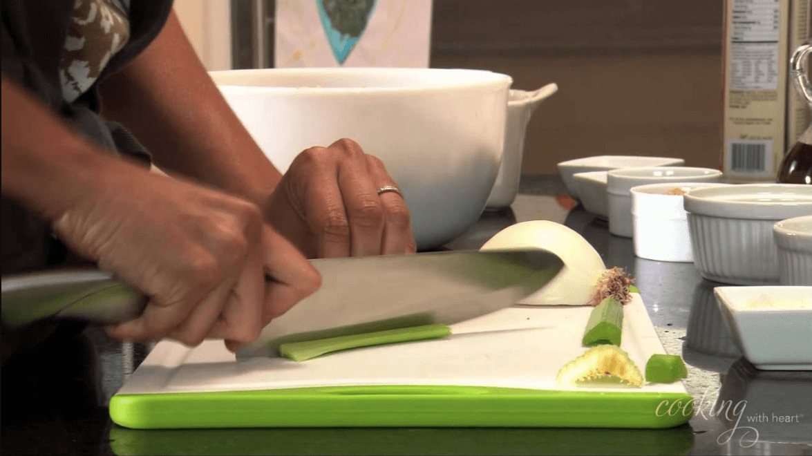 Chopping Celery