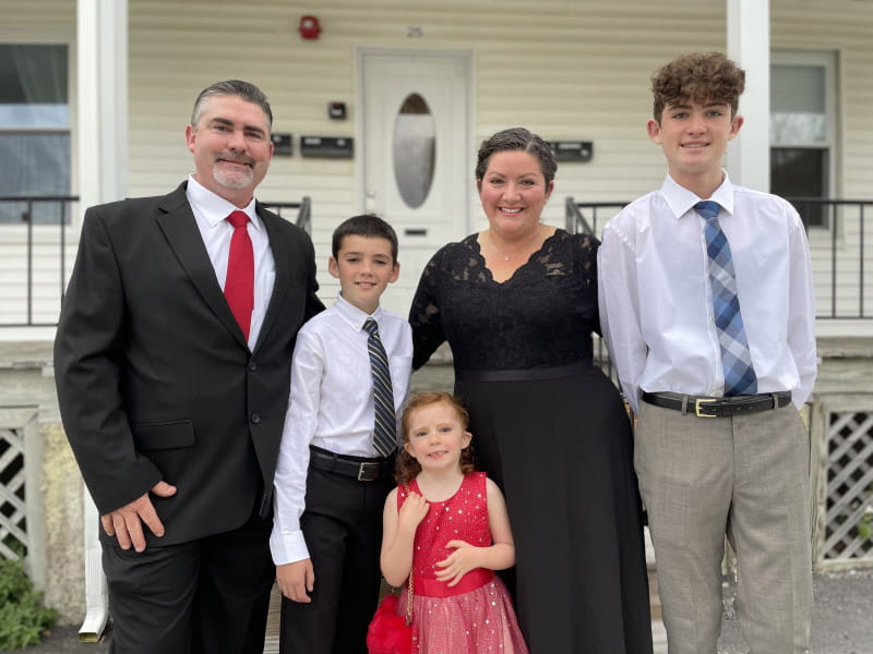 The Jenness family, from left: Dan, Wyatt, Corey, Stephanie and Jacob. (Photo courtesy of the Jenness family)