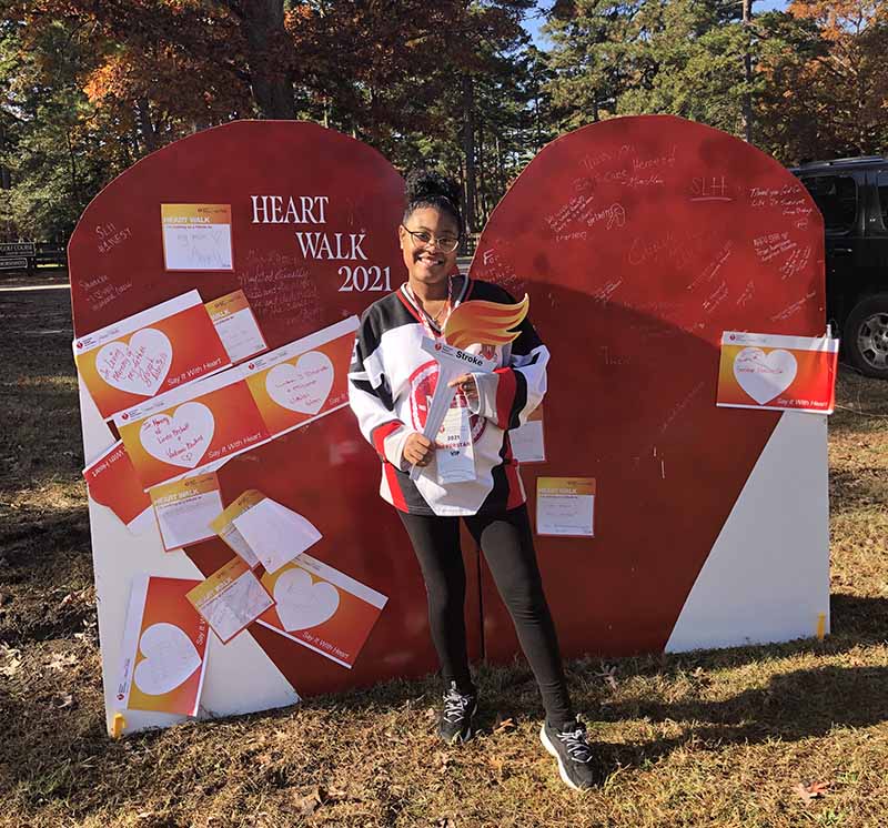 Christina Saldivar at the 2021 Hampton Roads Peninsula Heart Walk in Virginia. (Photo courtesy of Christina Saldivar)