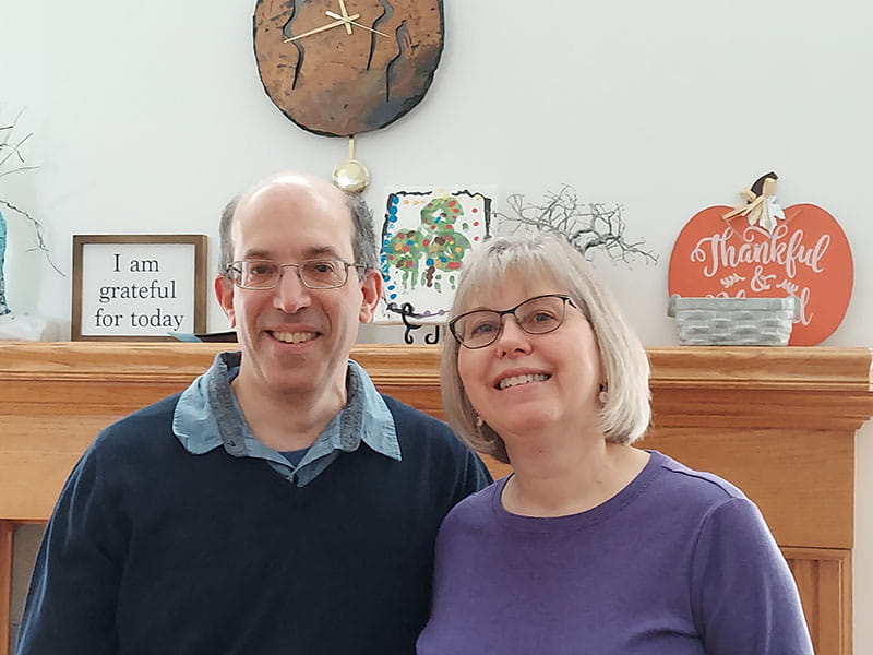 Mark Brodie (left) with his wife, Carolyn. (Photo courtesy of Mark Brodie)