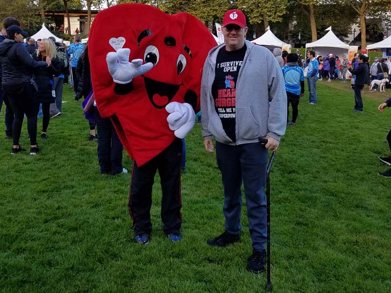 Pete Watt at the 2018 Heart Walk in Seattle. (Photo courtesy of Lisa Watt)