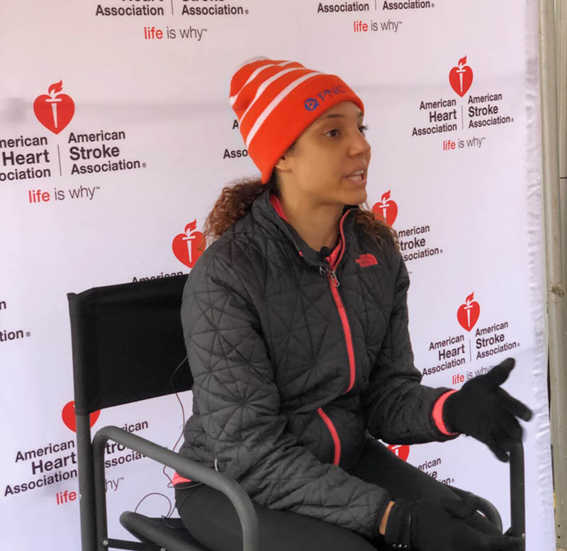 Tammy Spencer Bey at the 2018 Pittsburgh Heart Walk. (Photo courtesy of Tammy Spencer Bey)