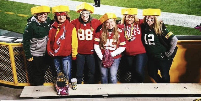 Leah Huss cheering on the Kansas City Chiefs. (Photo courtesy of Leah Huss)