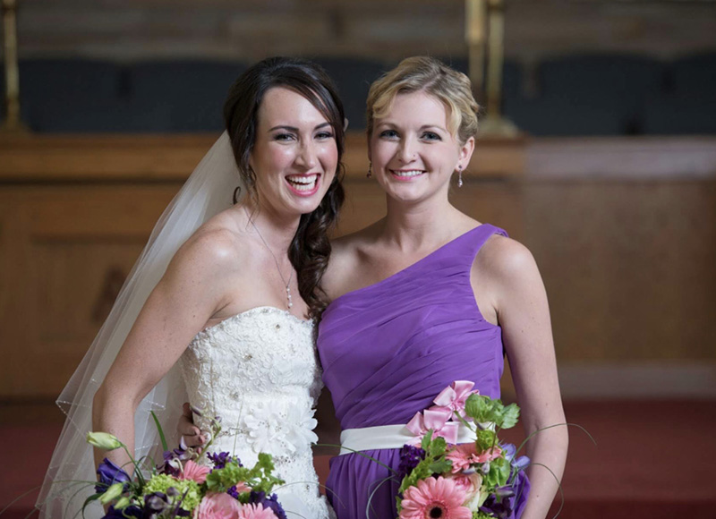 Lindsey Lewis (right) was a bridesmaid at Jillian's wedding. (Photo by Tim Davis Photography)