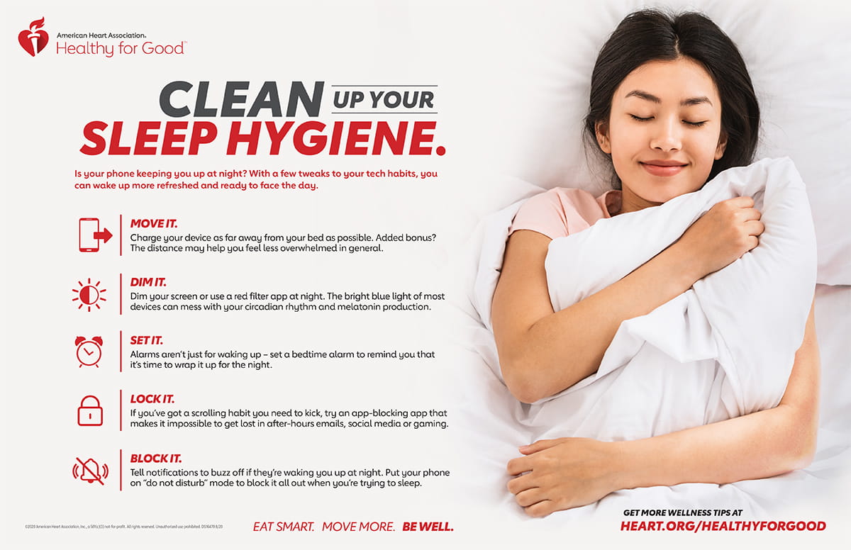 How to Sleep Better Infographic