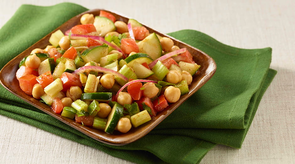 Chickpea Salad with Tomatoes and Cucumber Chickpea Salad with Tomatoes and Cucumber
