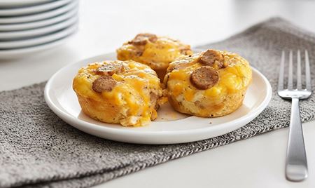 Egg Muffin Cups with Turkey Sausage and Mushrooms Egg Muffin Cups with Turkey Sausage and Mushrooms