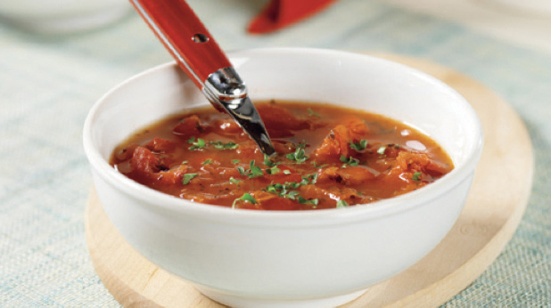 Tomato and Roasted Red Bell Pepper Soup