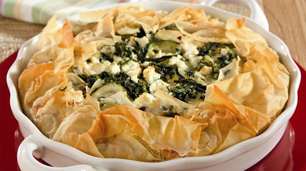 Vegetable and Goat Cheese Phyllo Pie Vegetable and Goat Cheese Phyllo Pie