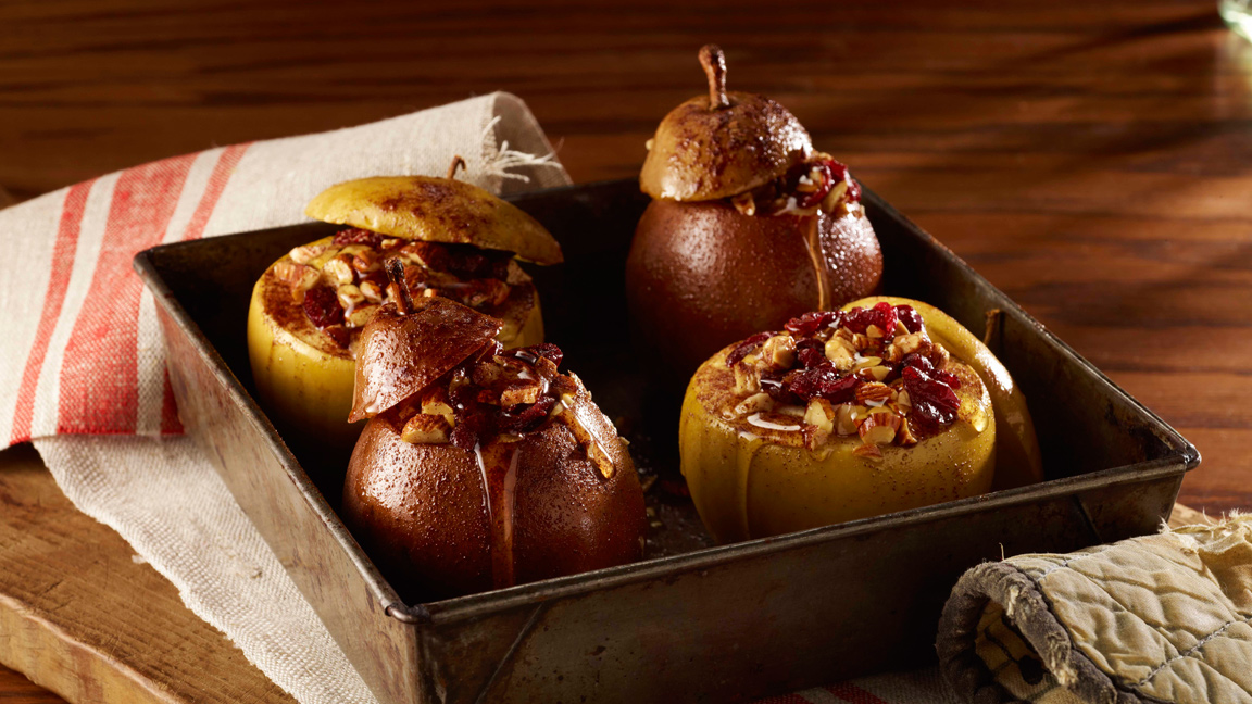 Baked Apples and Pears with Almonds