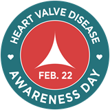 Feb 22 is Heart Valve Disease Awareness Day logo