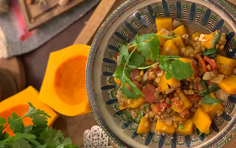 Moroccan lentil stew